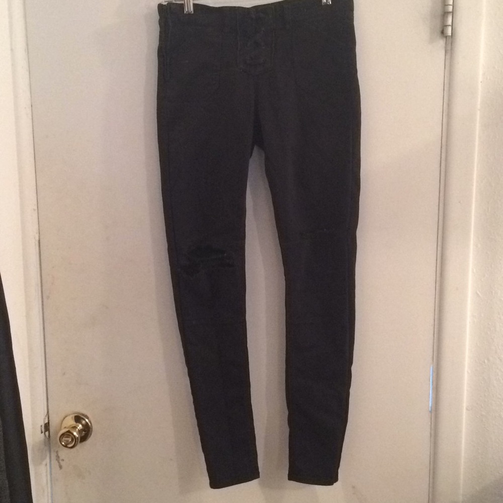 H&M lace up pants